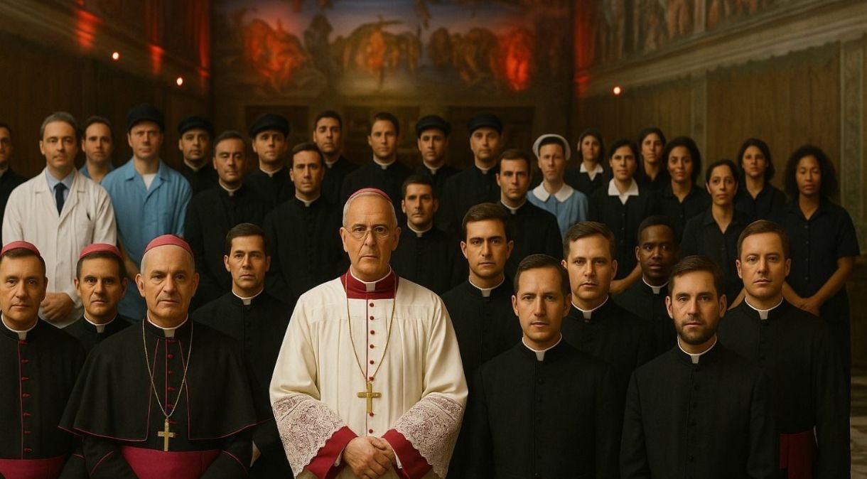 Inteligência Artificial no Conclave: Simulações de Imagens dos Não Cardeais