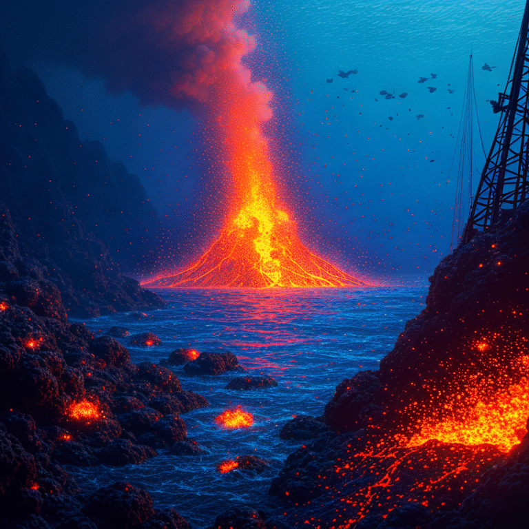 Descoberta Histórica: Primeira Erupção Vulcânica Submarina Monitorada na Cordilheira Meso-Oceânica