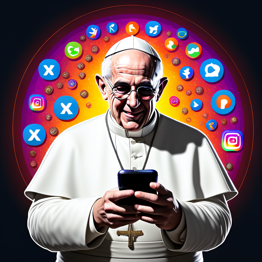 Papa Leão XIV inaugura nova era digital na Igreja Católica com contas no Instagram e X