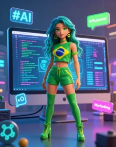 Influenciadora de direita fake com IA gera dinheiro e polêmica